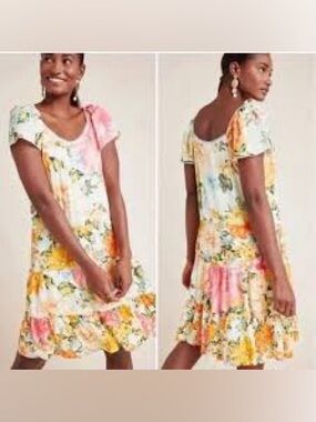 NWT Farm Rio X Anthropologie Culebra dress